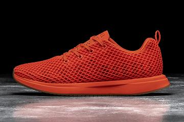 Red Nobull Mesh Runner Men's Running Shoes | CA S1156G